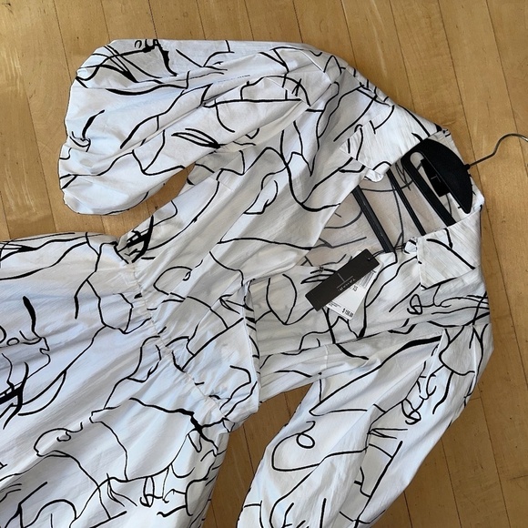 New T Tahari art deco print dress, XS,  D - Picture 2 of 3